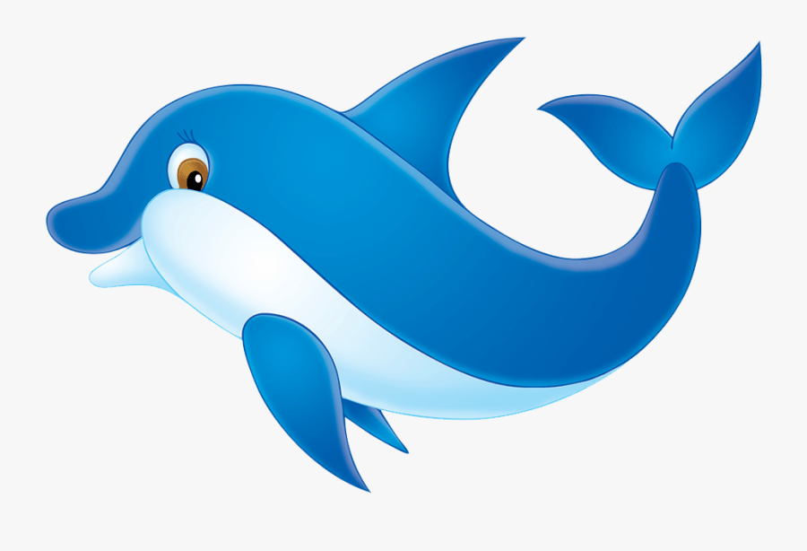 Delfin Comic, Transparent Clipart