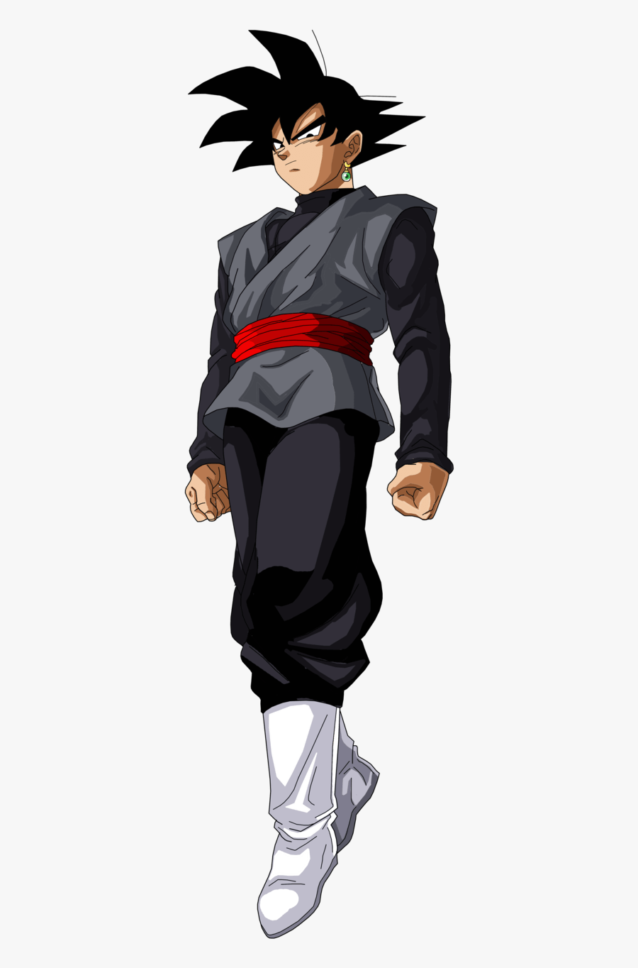 Black Goku Standing - Goku Black Png, Transparent Clipart