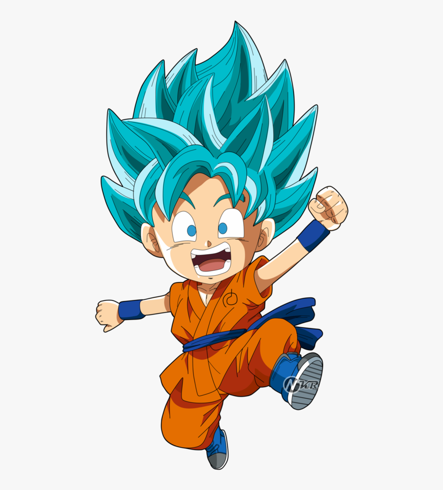 Goku Clipart Ssj God - Super Saiyan Chibi Goku, Transparent Clipart