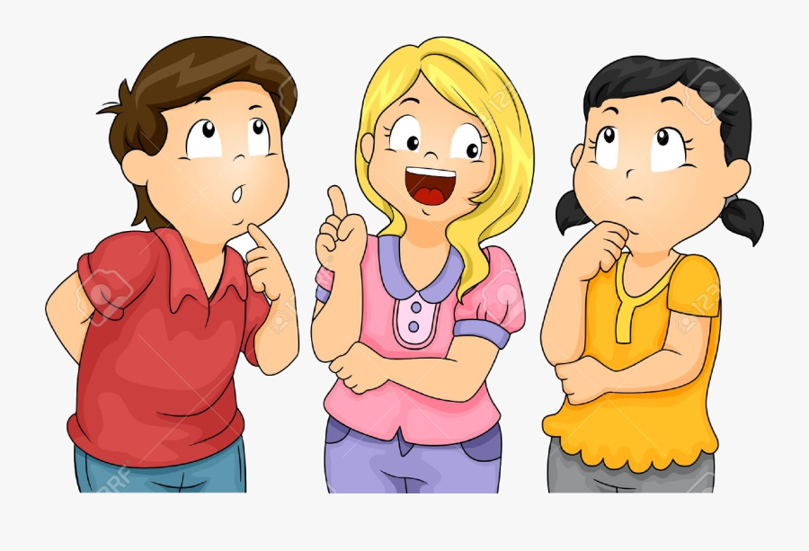 Thinking Clipart Preview Kids Cli Transparent Png - Denkende Kinder, Transparent Clipart