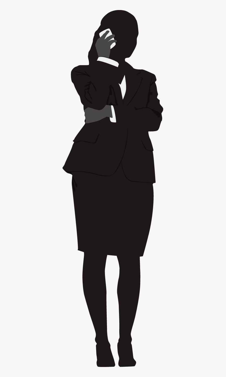 Woman Silhouette, Transparent Clipart