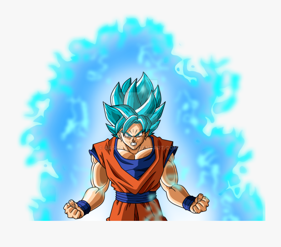 Aura Drawing Super Saiyan Transparent Png Clipart Free - Goku Super Saiyan Blue With Aura, Transparent Clipart