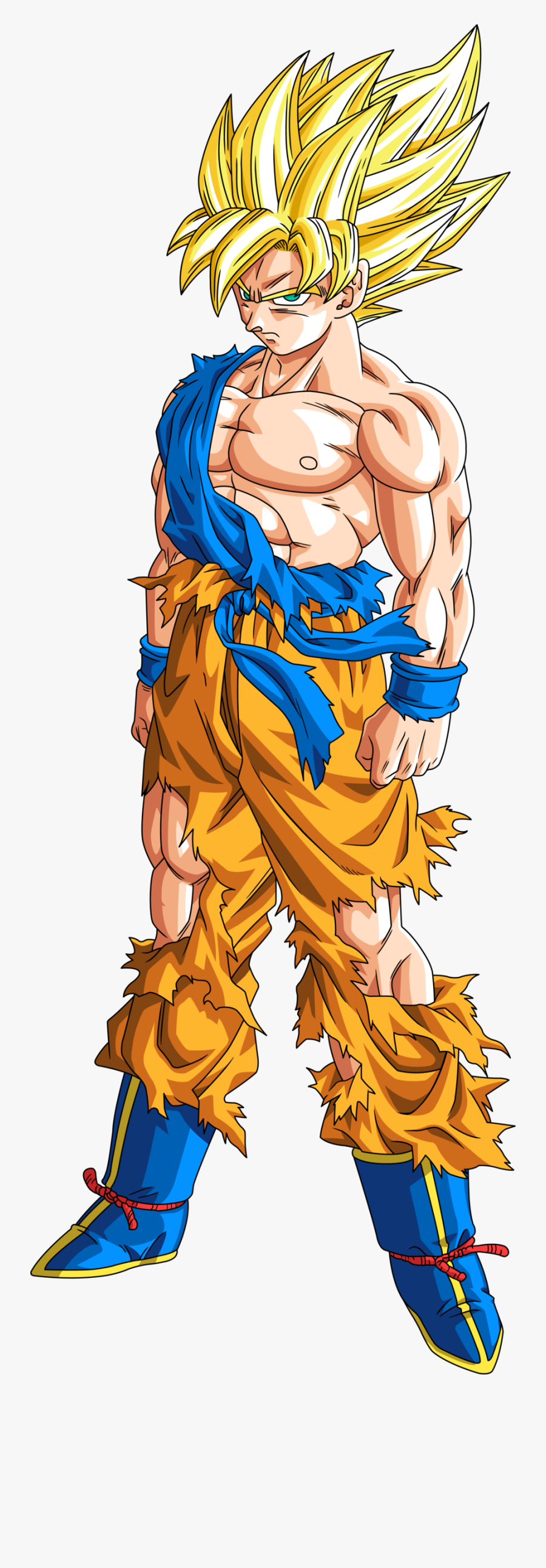 Goku Spirit Bomb Png -full Power Frieza Ssj1 Goku - Goku Super Saiyan Body, Transparent Clipart