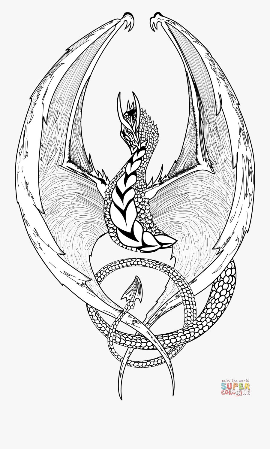 Dragon - Vector Dragon, Transparent Clipart