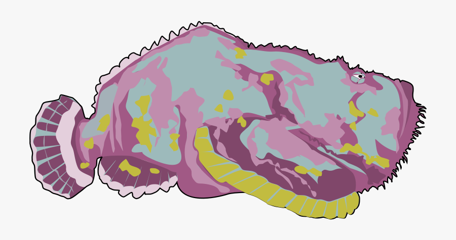 Red Stonefish - Stonefish Clipart, Transparent Clipart