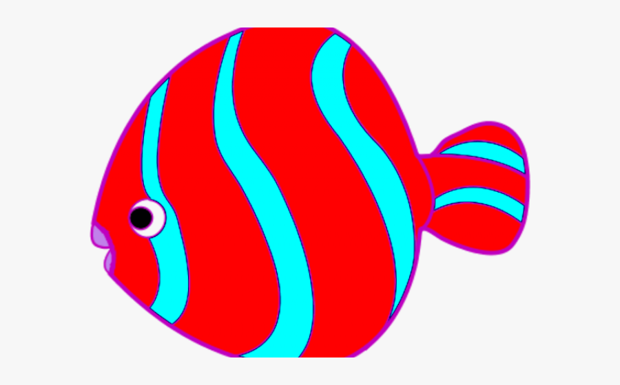 Tropical Fish Clipart Red Fish - Cute Red Fish Clipart, Transparent Clipart