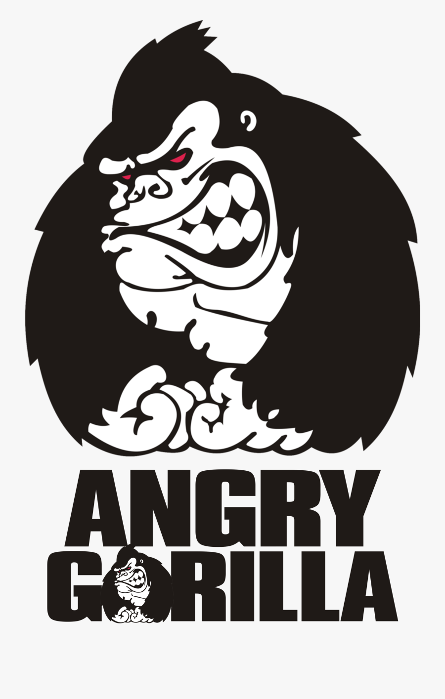 Transparent Angry Gorilla Png - Gorilla Glue Strain Art, Transparent Clipart