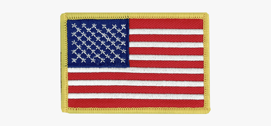 Embroidery Patch American Flag, Transparent Clipart