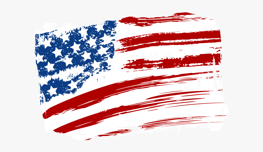 Flag Of The United States Independence Day - Us Flag Heart Clip Art, Transparent Clipart