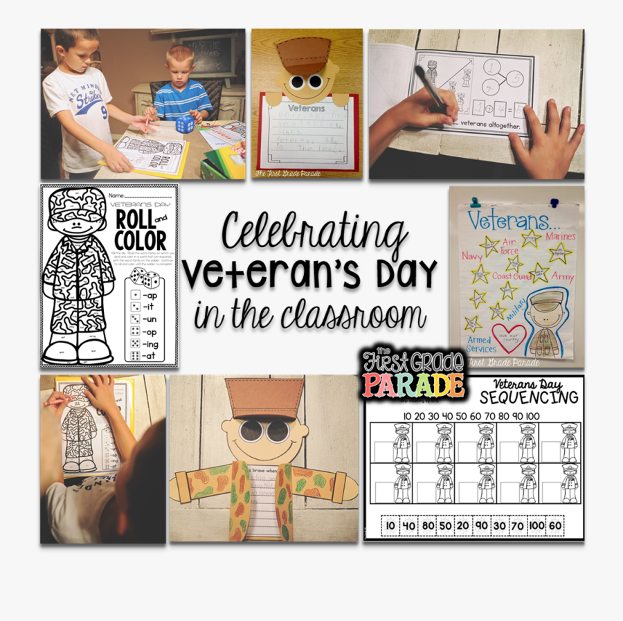 Veterans Day Project First Grade, Transparent Clipart