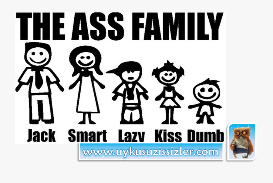 The Ass Family Lol, Haha Funny, Funny Jokes, Funny - Ass Family, Transparent Clipart