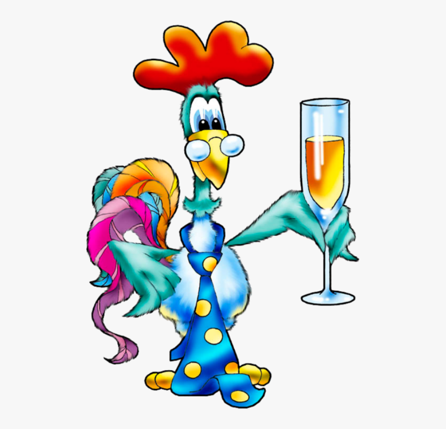 Chicken Drinking Wine Clipart, Transparent Clipart