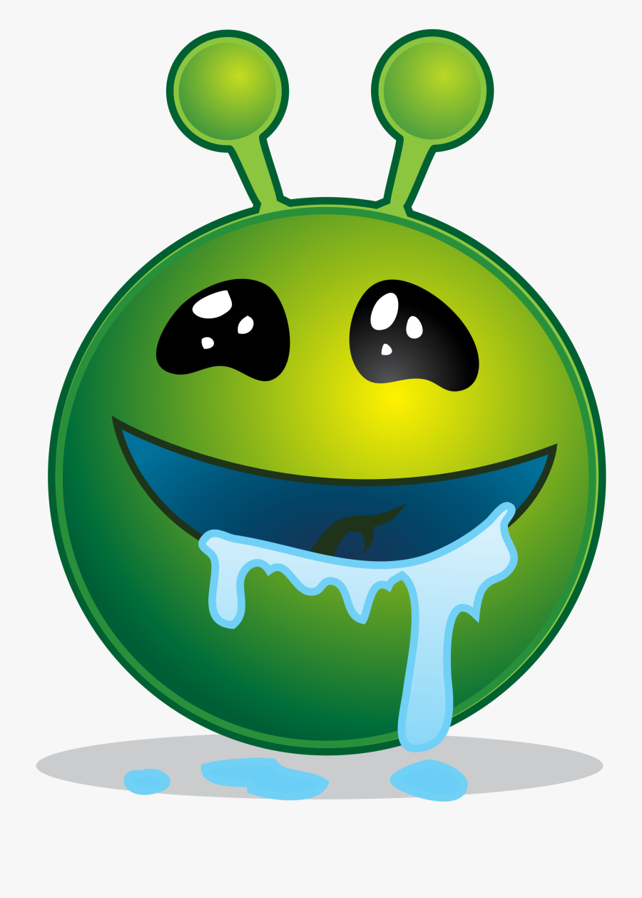 File Smiley Alien Droling Svg Wikimedia Commons - Smiley Alien Png, Transparent Clipart