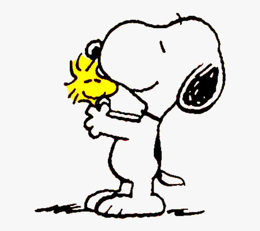 Snoopy Kisses Woodstock By Bradsnoopy97 - Transparent Png Snoopy Png, Transparent Clipart