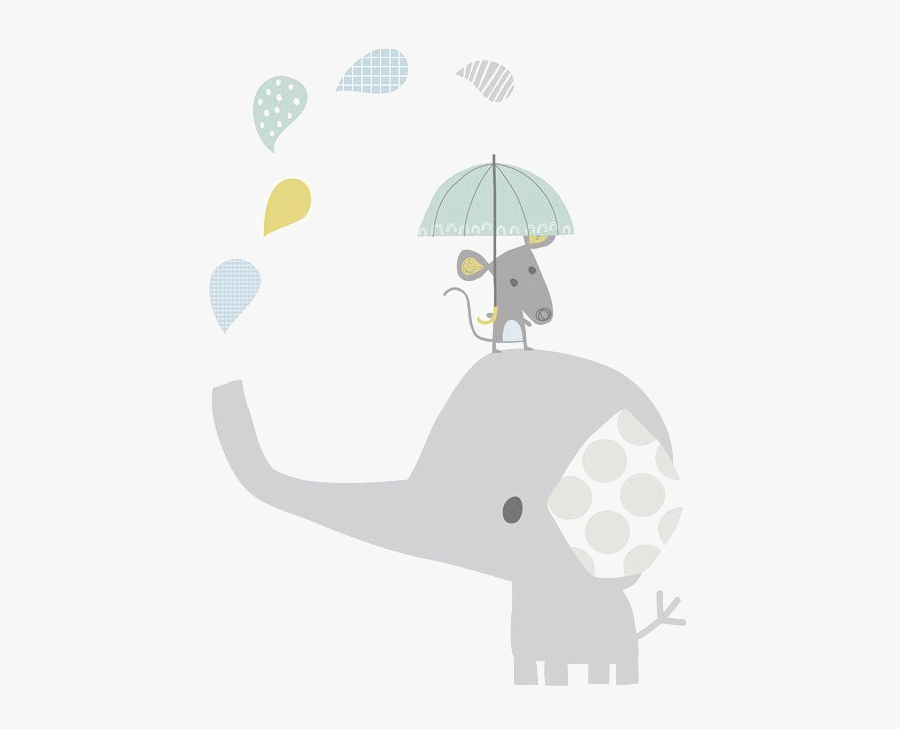Elephant Illustration Hathi Child Baby Clipart - Illustration, Transparent Clipart