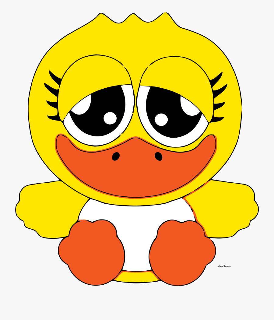 Duck Baby Clipart Png - Duck Clipart Face, Transparent Clipart