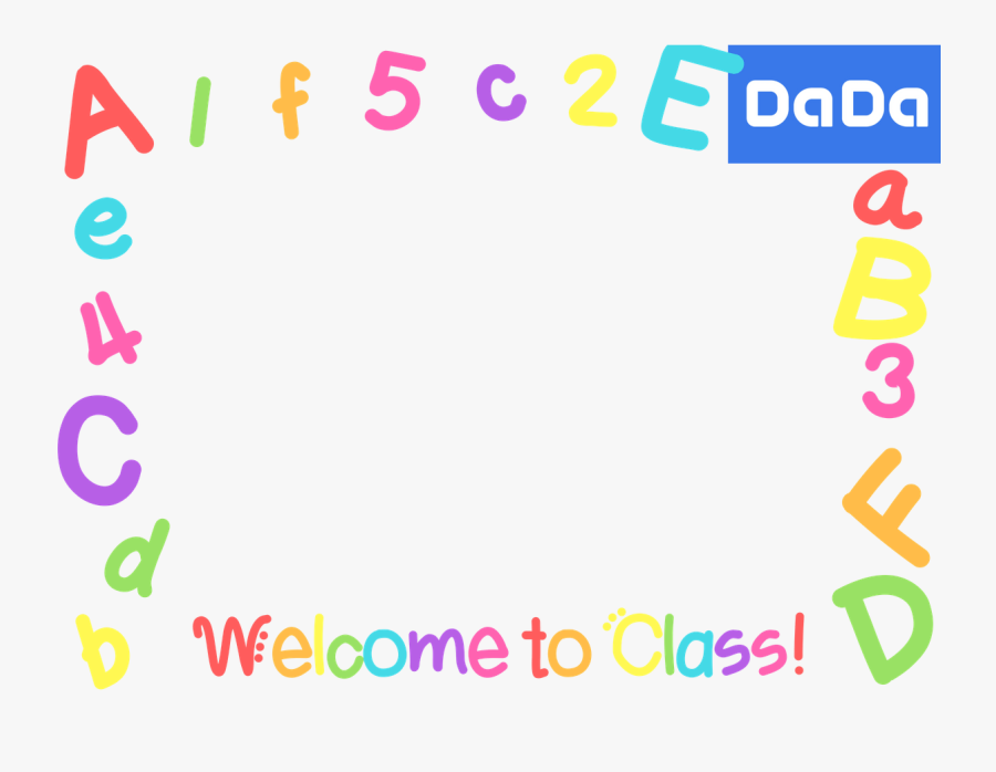 Transparent English Class Clipart - Borders For Manycam, Transparent Clipart