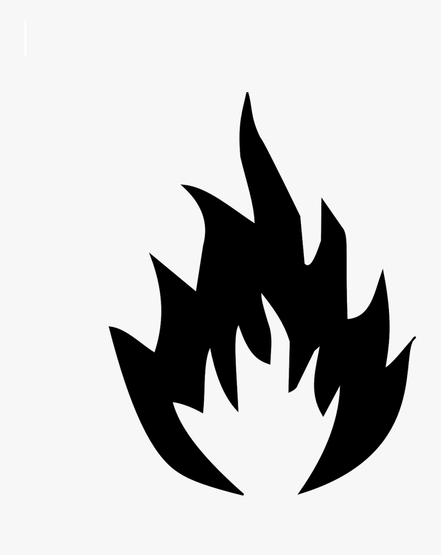 Printable Fire Flames - Black Fire Vector Png, Transparent Clipart