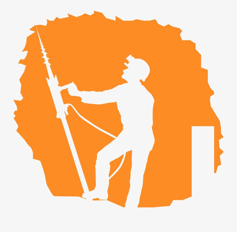 Silhouette Mineur, Transparent Clipart
