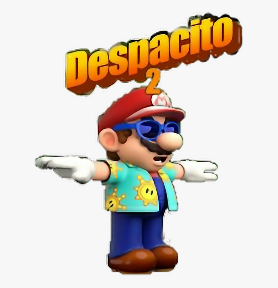 #despacito #mario #despacito2 #freetoedit - Mario Bros T Pose, Transparent Clipart