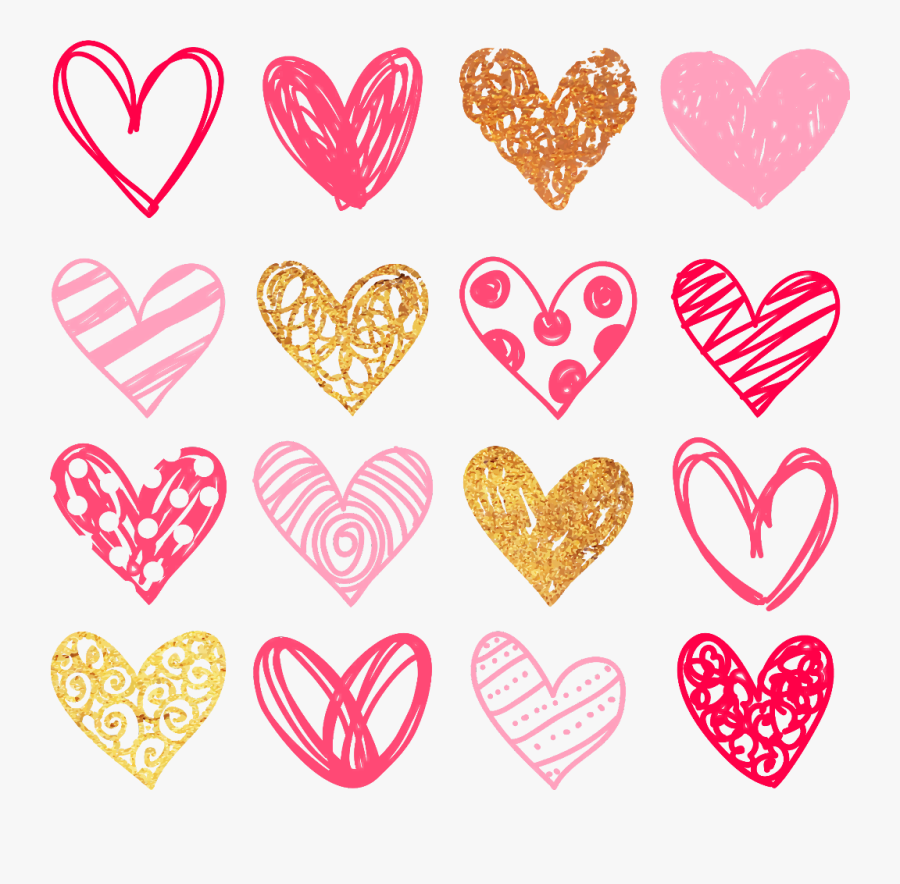 #hearts #clipart #transparentbackground - Black And White Hearts Clipart, Transparent Clipart