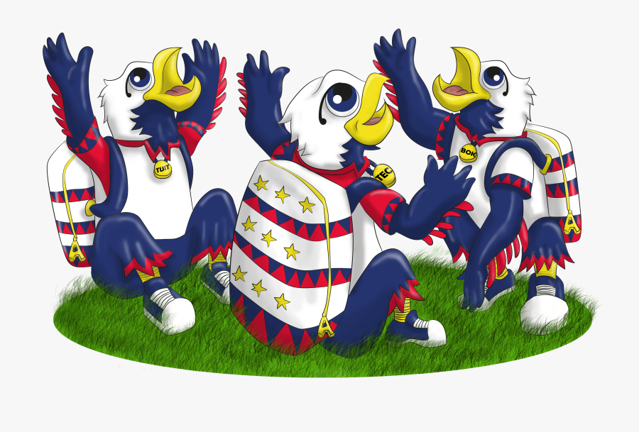 American Eagle Mascot Illustration - Cartoon, Transparent Clipart