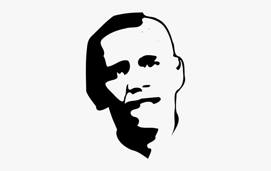 Obama Portrait Bw - Barack Obama, Transparent Clipart