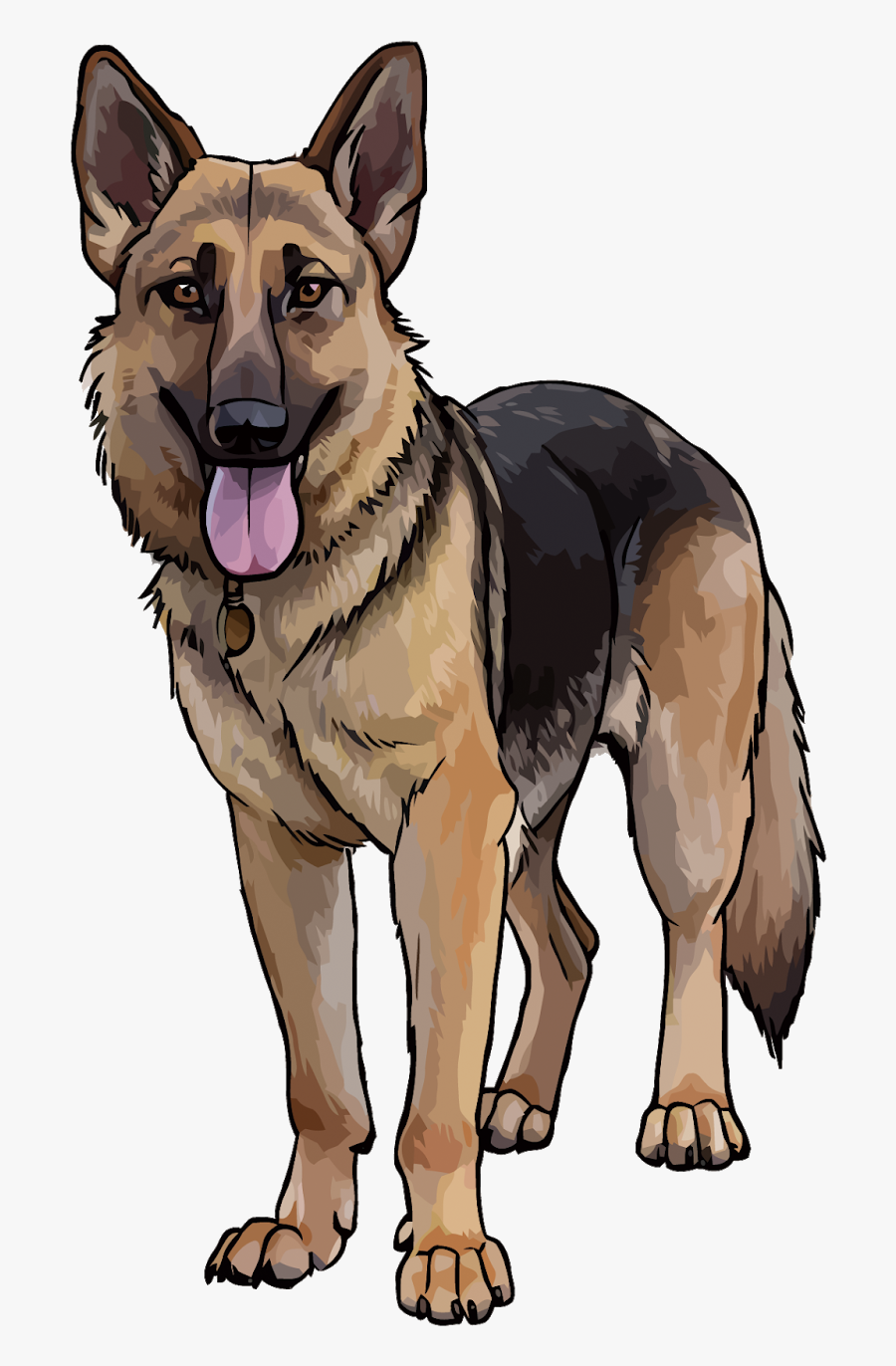 Transparent Police German Shepherd Clipart - German Shepherd Dog Png, Transparent Clipart