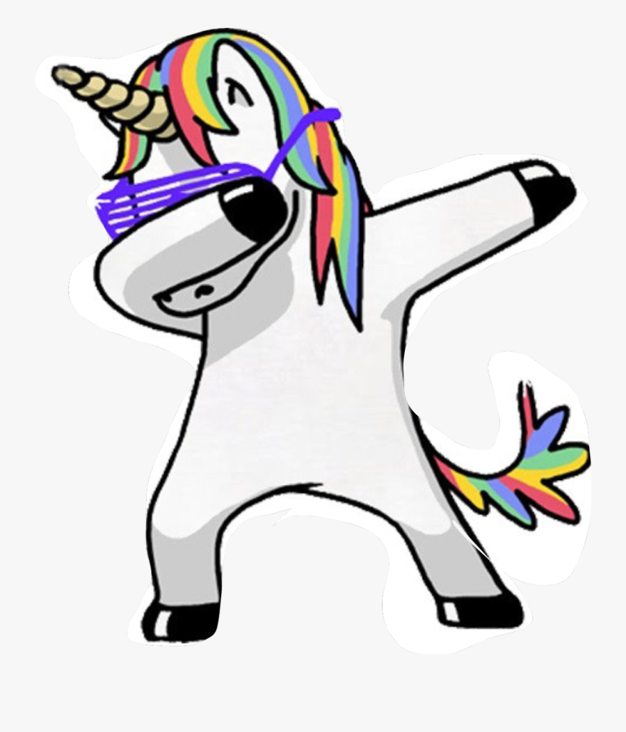 Transparent Clipart Büro - Dabbing Unicorn Transparent, Transparent Clipart