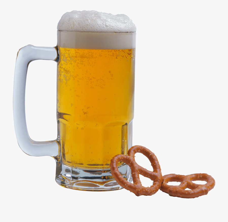 Pint And Pretzels Beer Transparent Png - Beer And Pretzel Png, Transparent Clipart