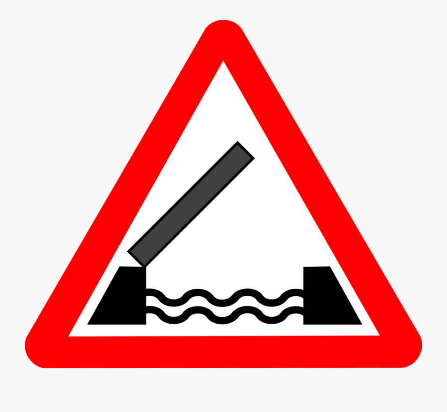 Transparent Clipart Definition - Draw Bridge Road Sign, Transparent Clipart