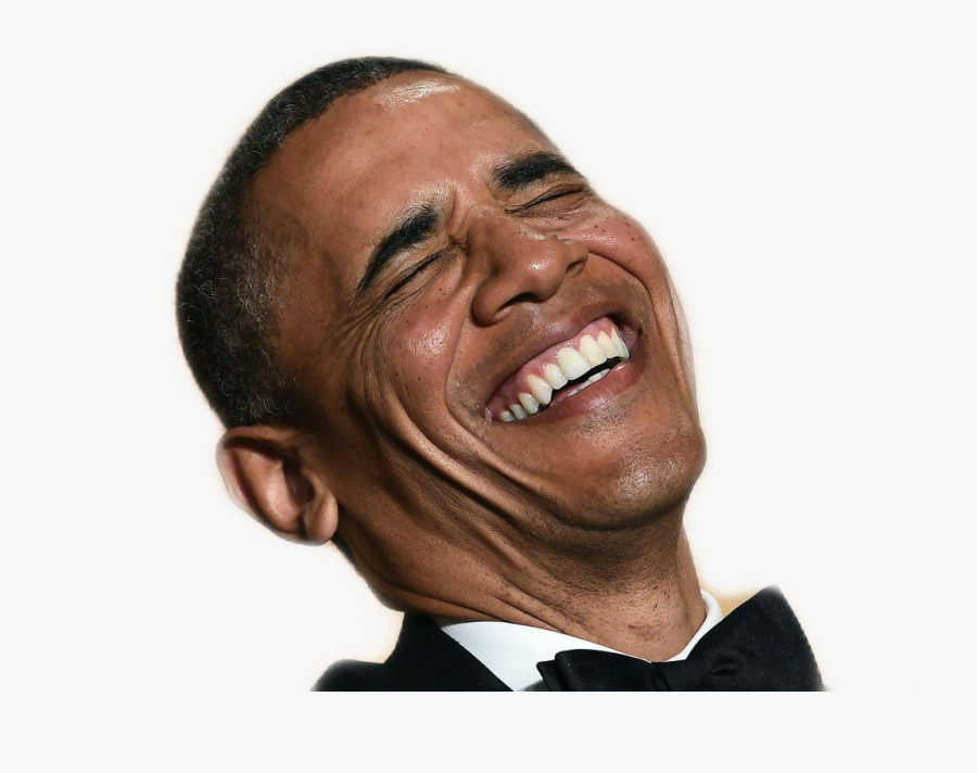 #obama #laugh - Obama Laughing Transparent, Transparent Clipart