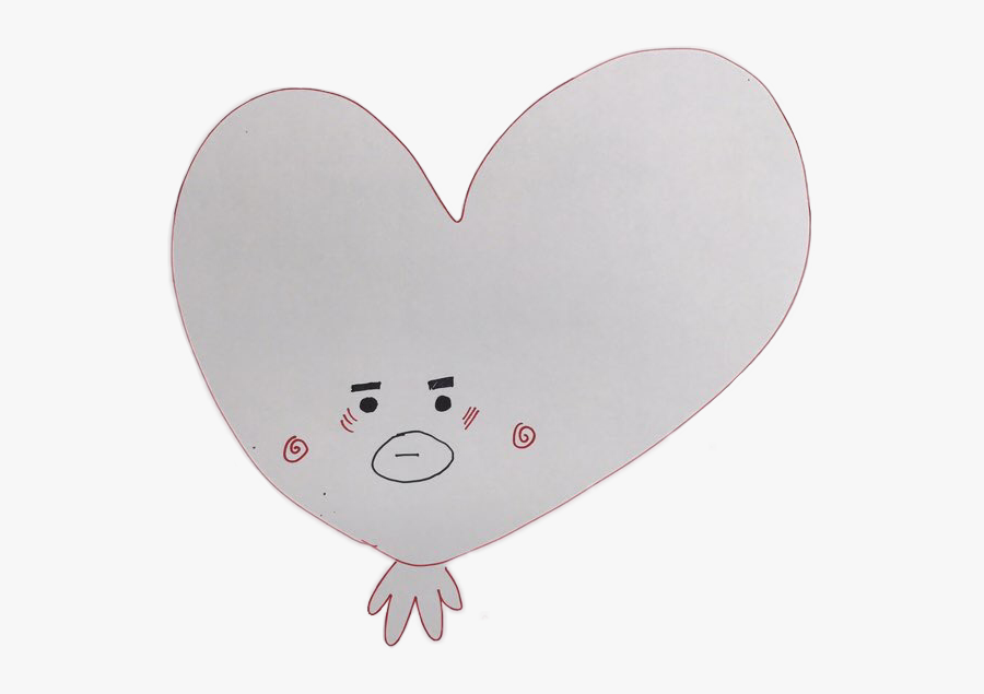 Bts V Heart Drawing - Bts V Love Hart, Transparent Clipart