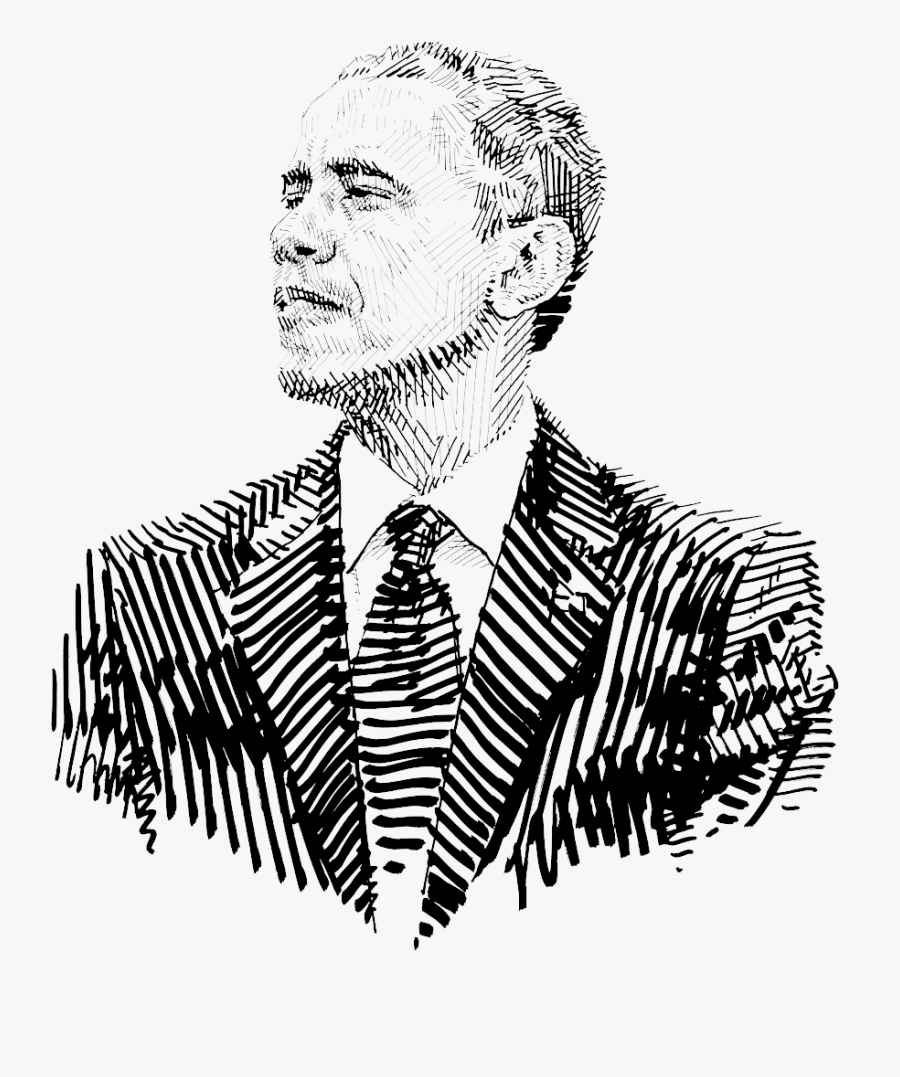 Transparent Obama Png - Barack Obama Drawing Png, Transparent Clipart