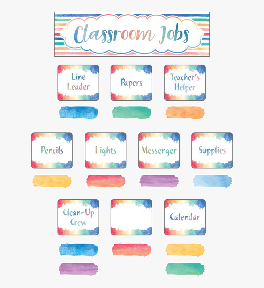 Classroom Jobs, Transparent Clipart