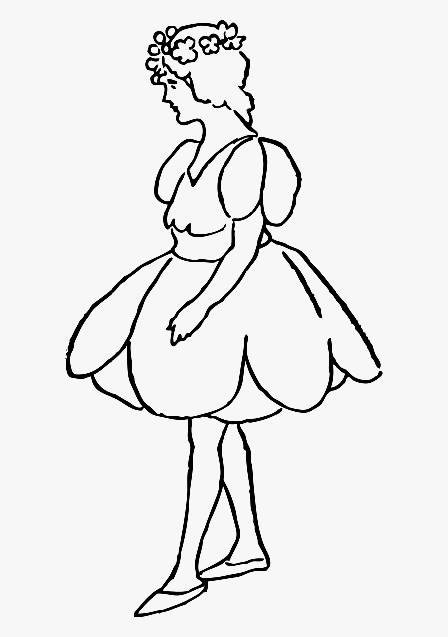Tulip Girl Clipart By Johnny Automatic - Girl Clipart, Transparent Clipart