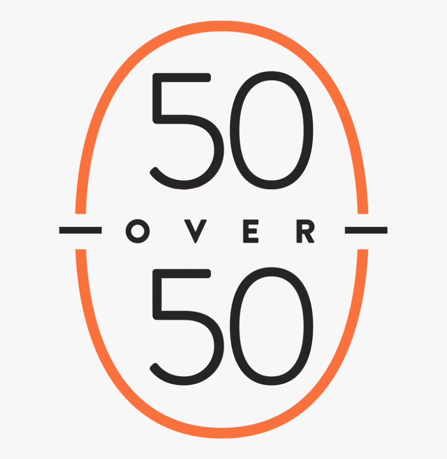 50over50x - Circle, Transparent Clipart