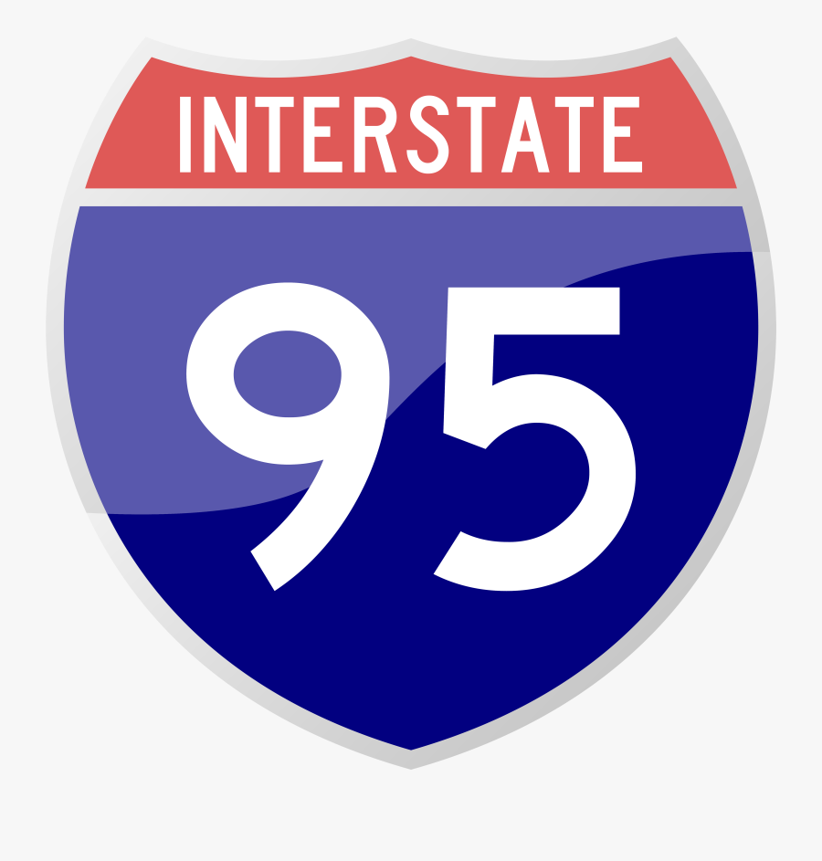 Interstate 95 Sign Png Clipart - Interstate Sign Png, Transparent Clipart