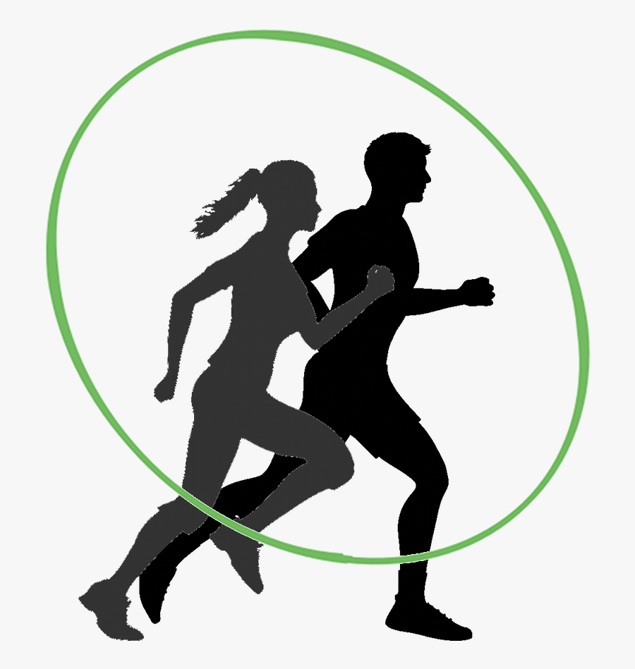 The 5-week Transition Plan For New Runners - Running Man And Woman Silhouette, Transparent Clipart