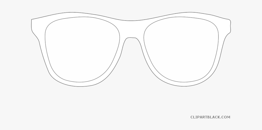 Sunglasses Clipart Outline - Line Art, Transparent Clipart