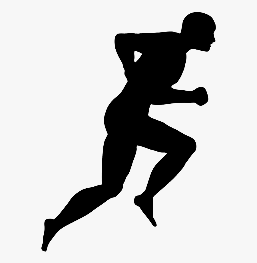 Transparent Running Man Clipart - Running Man Silhouette Png, Transparent Clipart