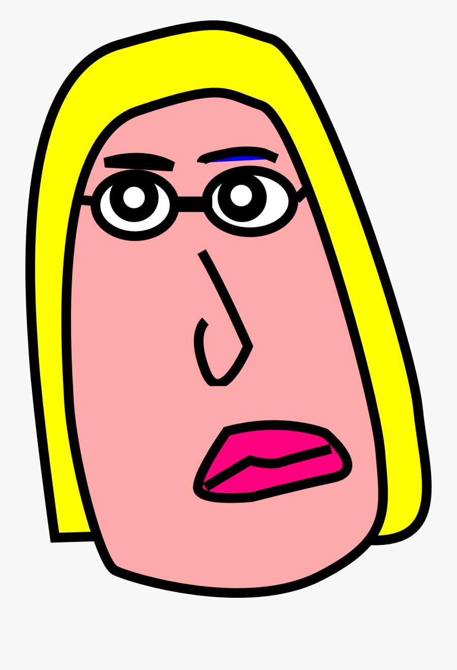 Woman Blonde Sad Miserable - Miserable Woman, Transparent Clipart