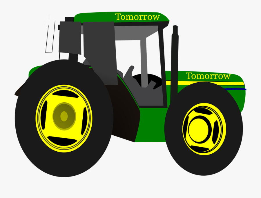 Transparent Tractor Trailer Clipart - Tractor Clip Art, Transparent Clipart