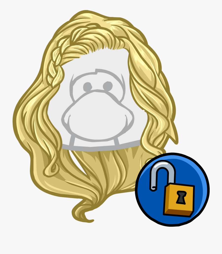 Club Penguin Clip Art - Girl Hair Club Penguin, Transparent Clipart