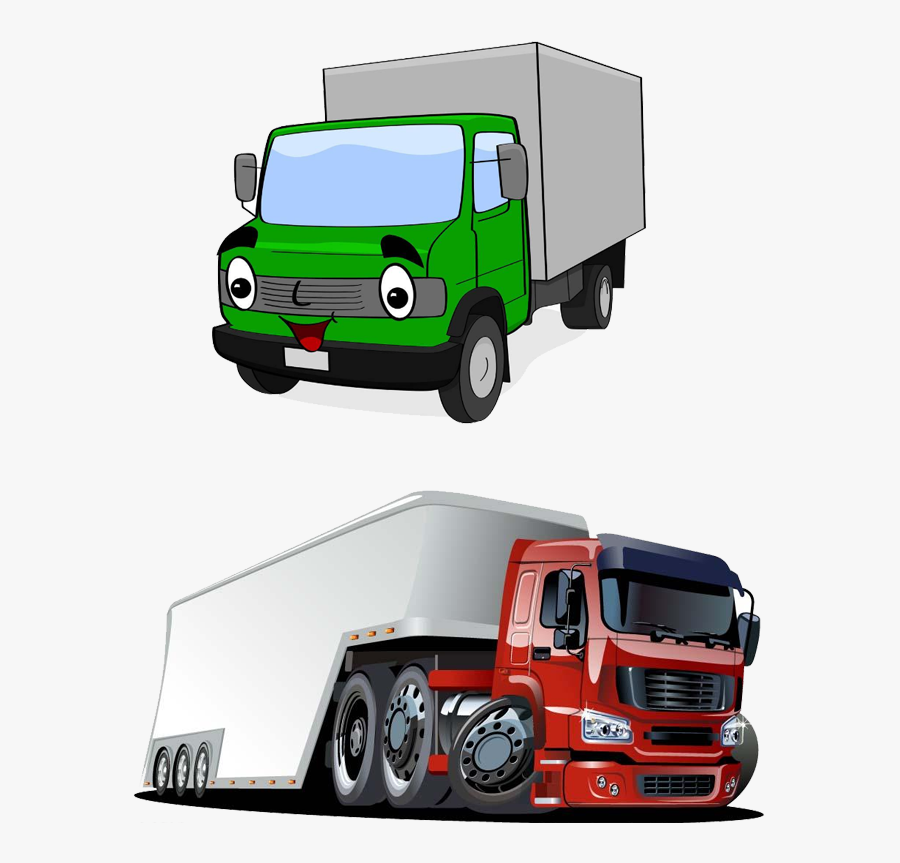Vector Graphics Semi-trailer Truck Stock Illustration - Cartoon Truck Man, Transparent Clipart