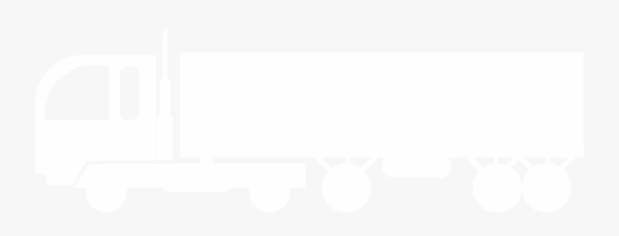 Semi Trailer Icon White Png, Transparent Clipart