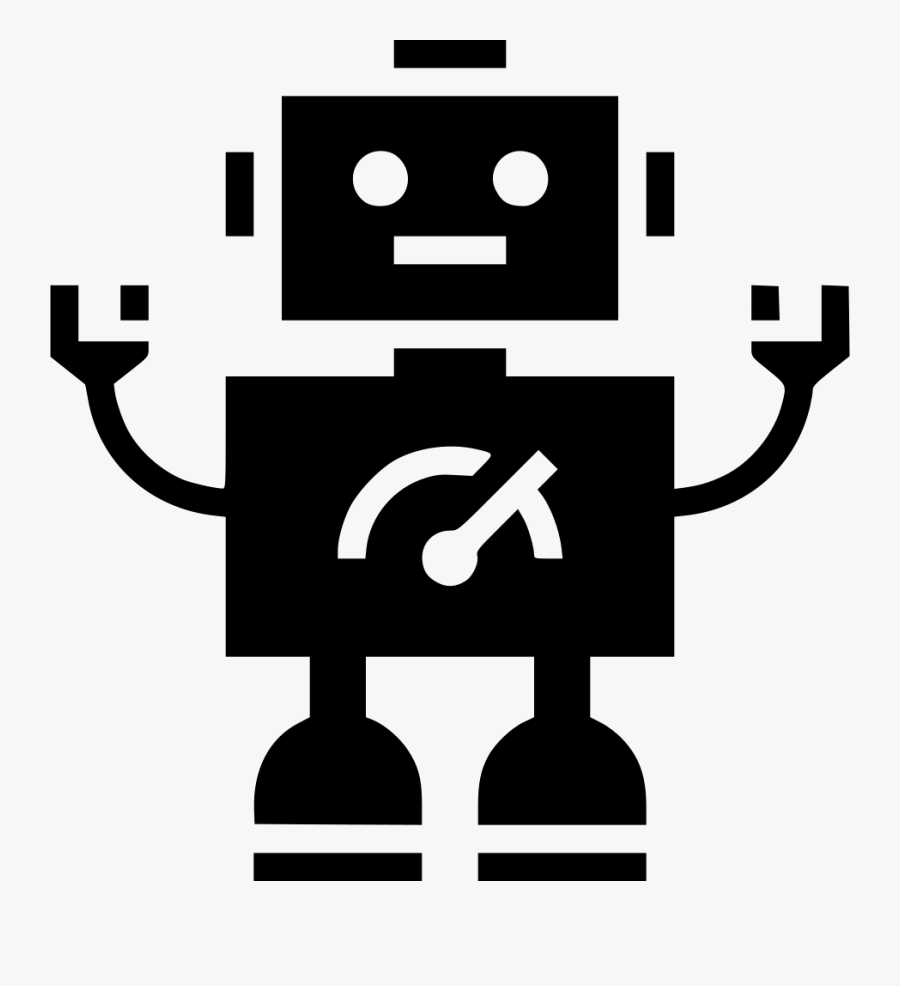 Clip And White,line Art,icon,illustration - Robots Icon Png, Transparent Clipart