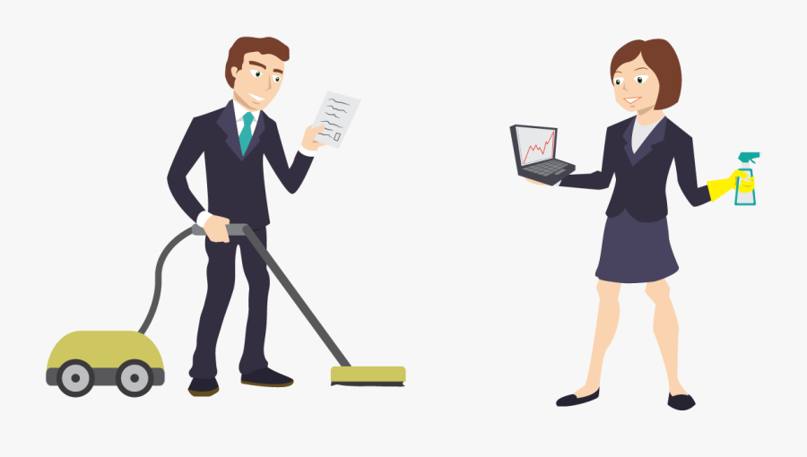 Clipart Desk Clean Up - Spring Cleaning Desk, Transparent Clipart