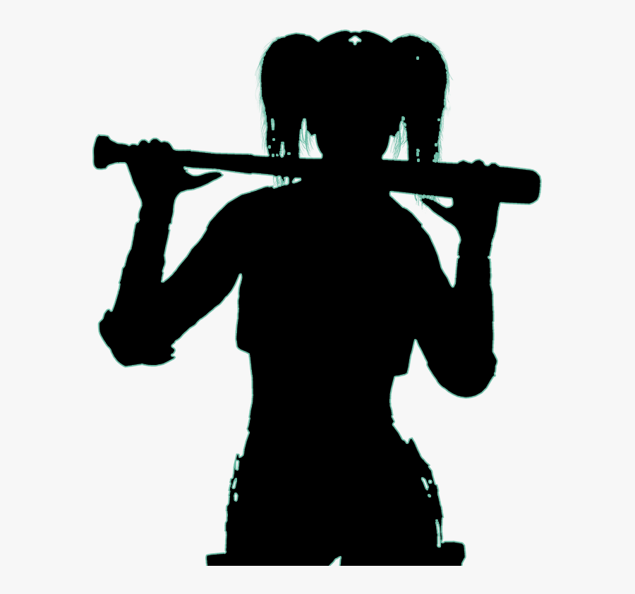 Harley Quinn Injustice 2 Joker Wonder Woman Silhouette - Harley Quinn Silhouette, Transparent Clipart