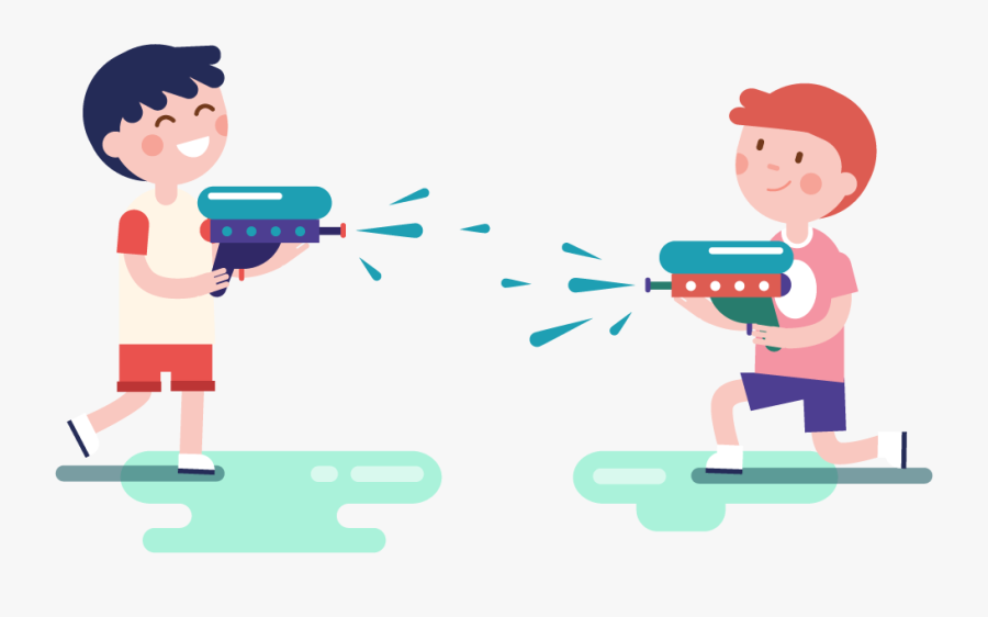 Thai Italian Chamber Of Commerce Royalty-free Clip - Play Water Gun Png, Transparent Clipart